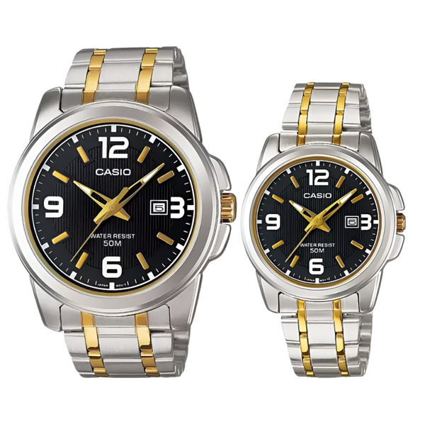 Casio Two-tone Couple Watch | MTP/LTP-1314SG-1AV